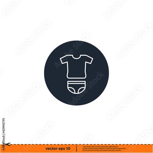 underwear icon vector illustration simple design element logo template