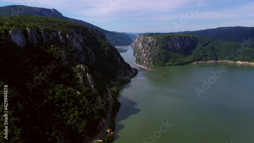 Ciucarul mic, cazanele dunarii mountain peak aerial