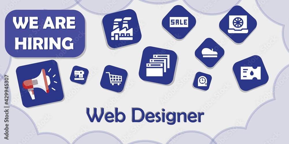 we are hiring web designer vector illustration we are hiring web designer vector illustration