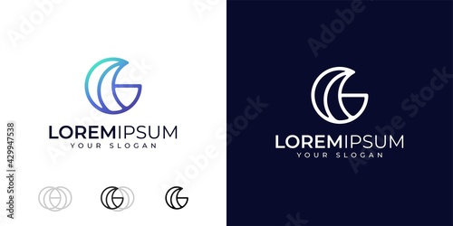 Monogram Letter G logo design inspiration. G logo