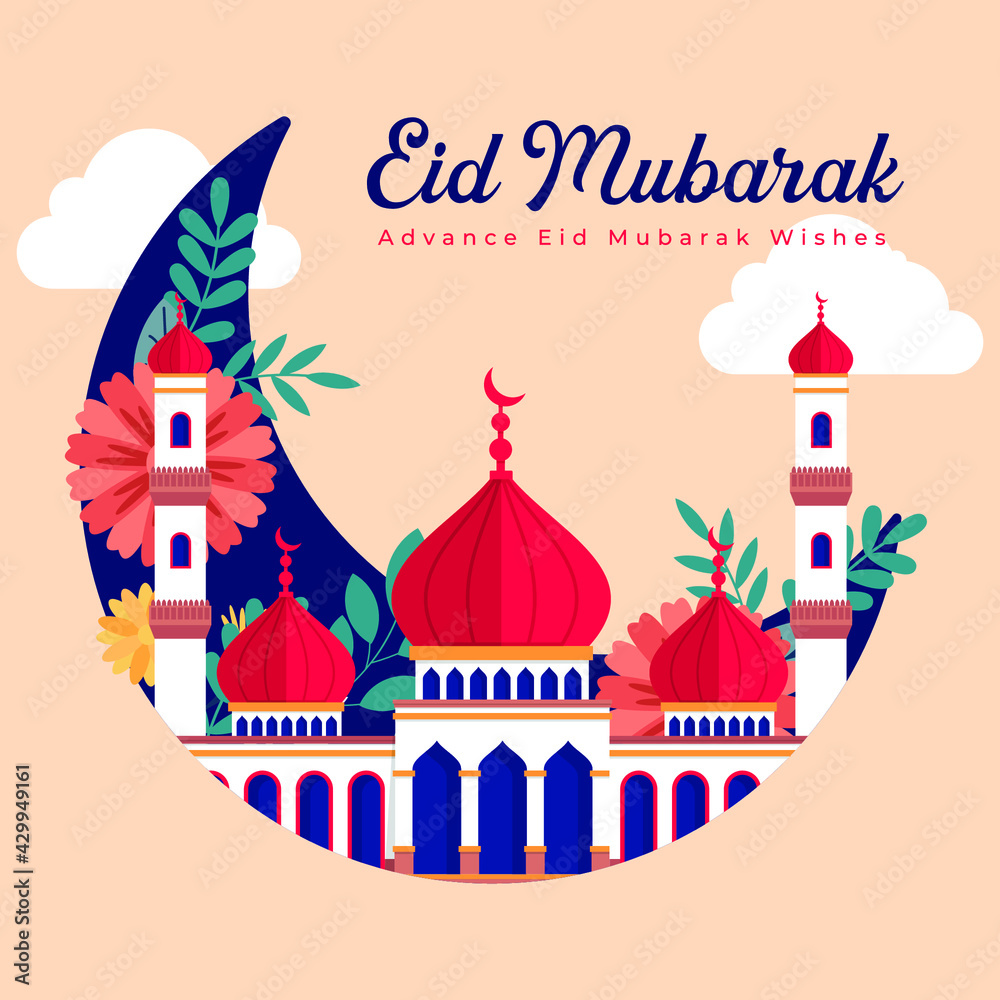 Luxury Eid Mubarak Islamic background template
