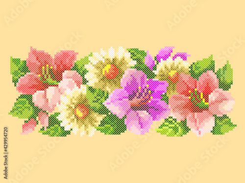 embroidery floral ornament