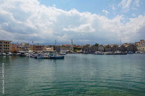 view of Chania - city on Crete island (Greece)
