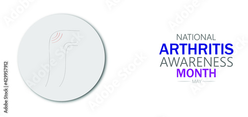 National Arthritis awareness month ,Vector Illustration.