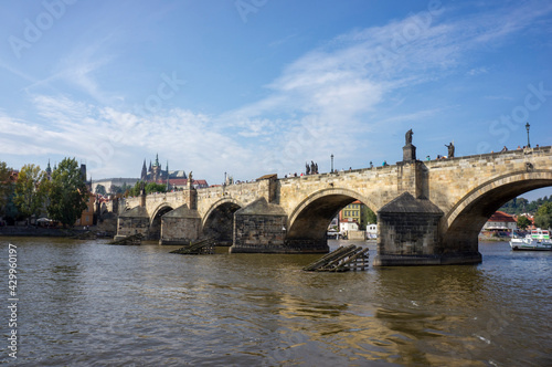 Scenic view on Prague old town and iconic Charles bridge, Czech Republic © Valmond