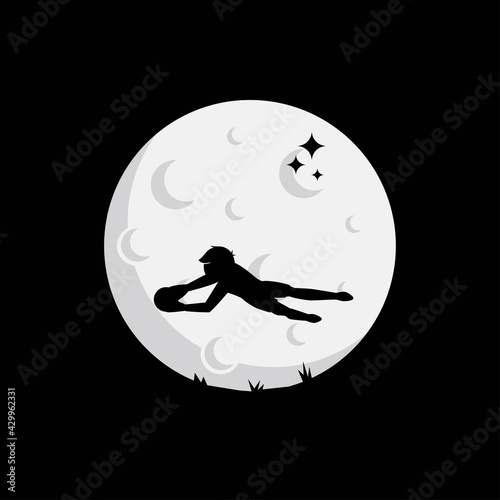 Child dream logo design illustration collection - Dreamer Logo - Dream illustration - reach dream