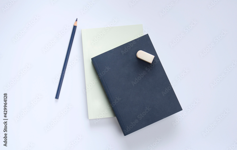 flat lay book and stationery flat lay book and stationery