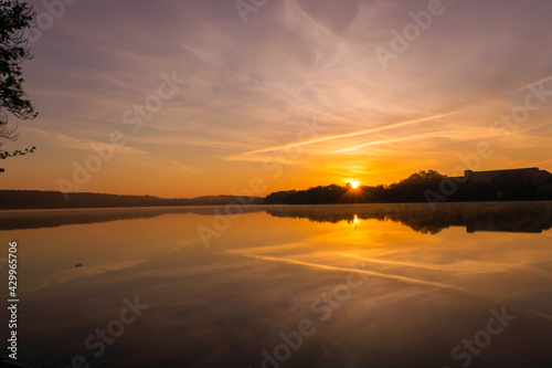 sunrise scenery (Straussee, Brandenburg, Germany 