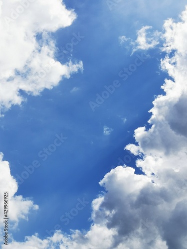 Canvas Print blue sky with clouds
