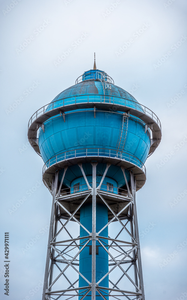 Blauer Wasserturm bei Ahlen - Industrie