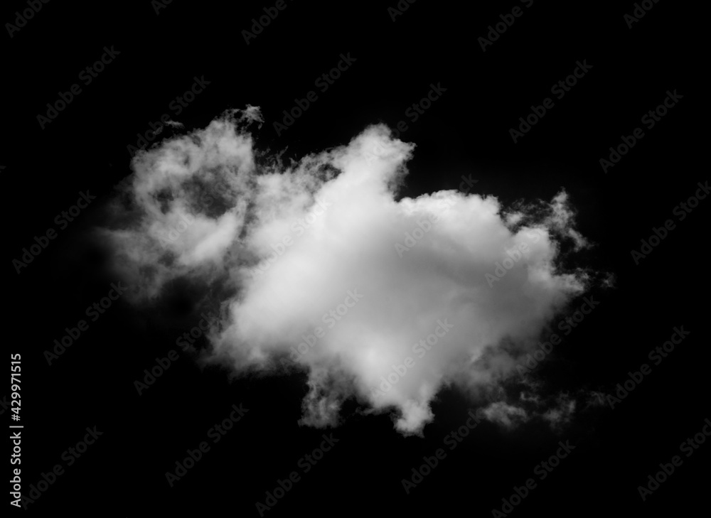 white Clouds isolated on black background. white Clouds isolated on black background.