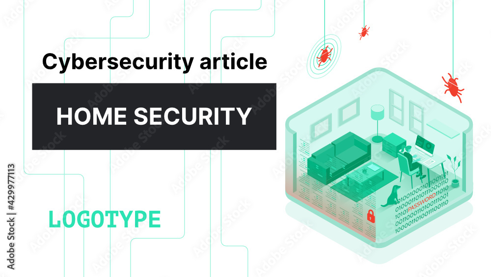 Home cybersecurity data bug hacker attack home freelance work firewall Home cybersecurity data bug hacker attack home freelance work firewall
