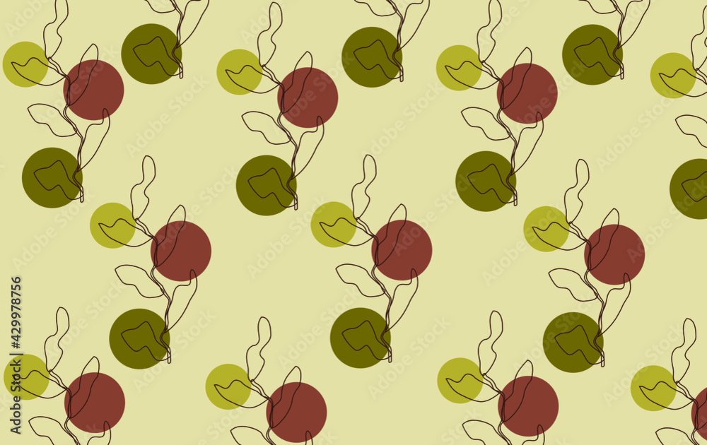 modern abstract pattern of leaves. Suitable for flyers, logos and labels, home decor and paintings. Vector illustration. modern abstract pattern of leaves. Suitable for flyers, logos and labels, home decor and paintings. Vector illustration.