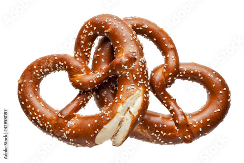 Traditional homemade pretzels