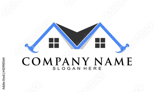 Hammer house elegant logo