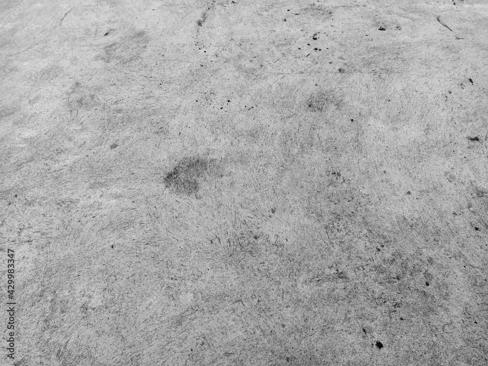 Element of freshly poured floor. Concrete floor white dirty old cement texture. Photo background