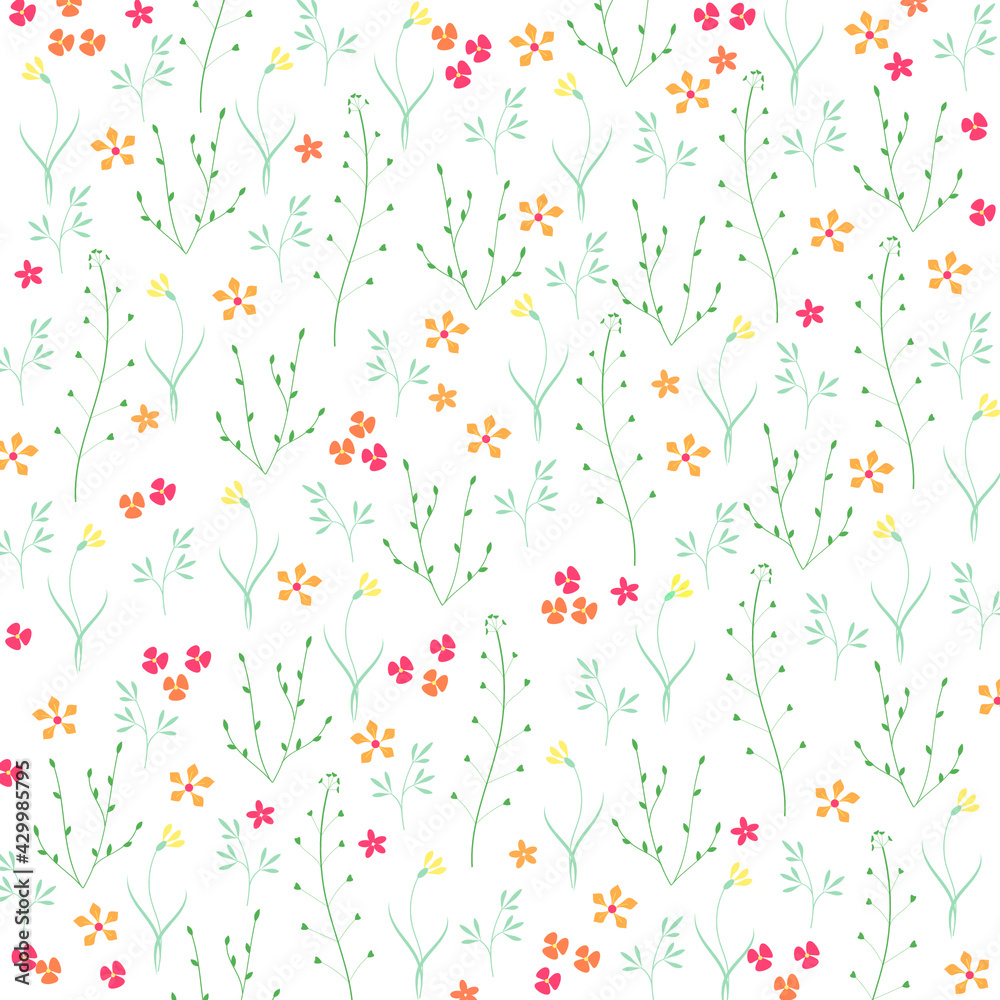 seamless pattern with flowers