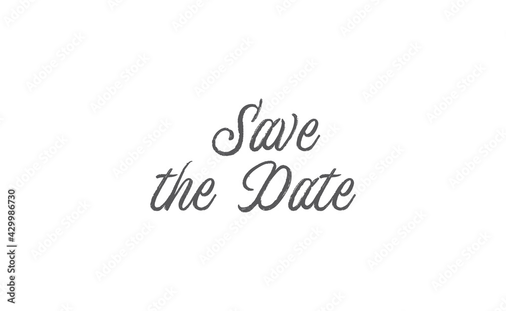 Save the date, calligraphy style typo phrase. Hand drawn lettering design for invitations and wedding cards. Save the date, calligraphy style typo phrase. Hand drawn lettering design for invitations and wedding cards.