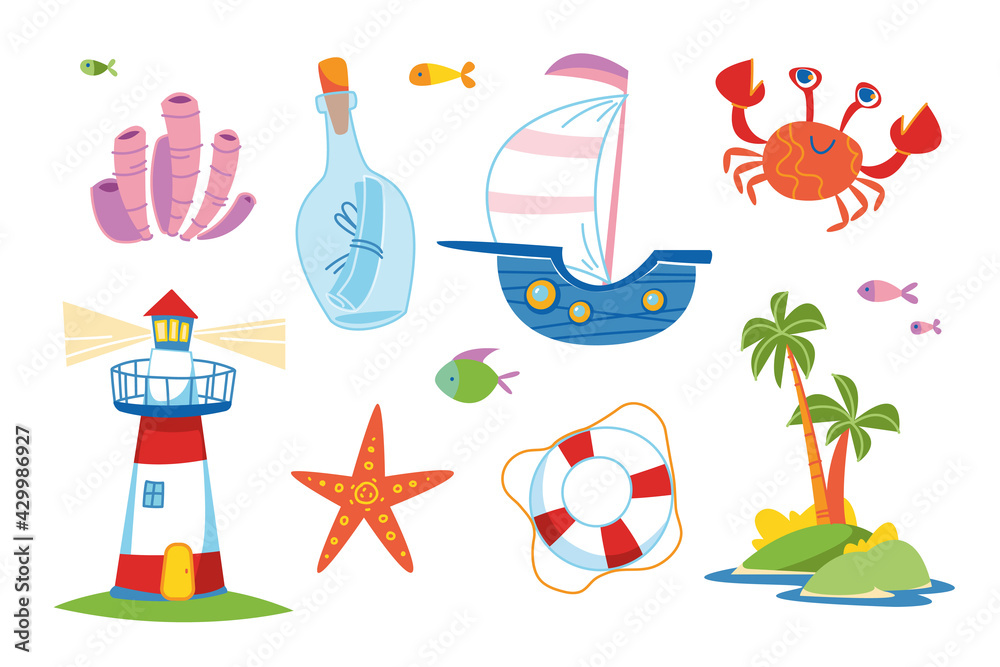 Kids water fun clip art