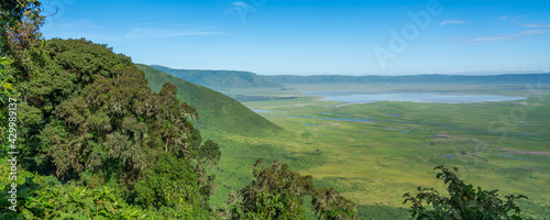 View over Ngorongoro Conservation Area with the Crater photo
