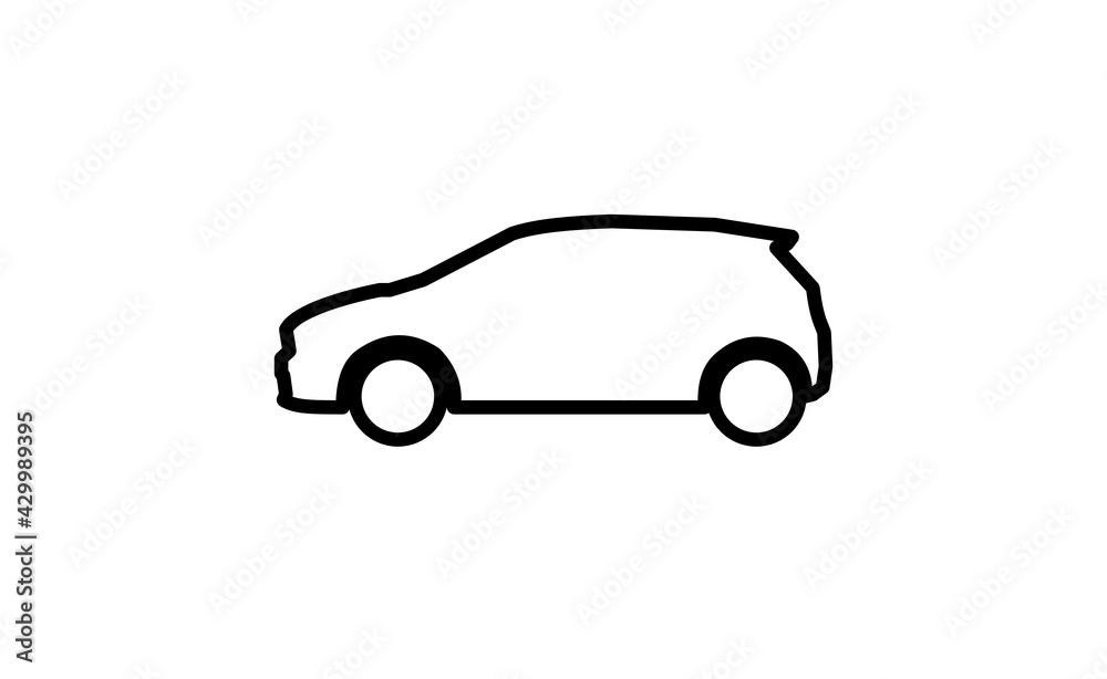 creative car icon design template. Vector Illustration.