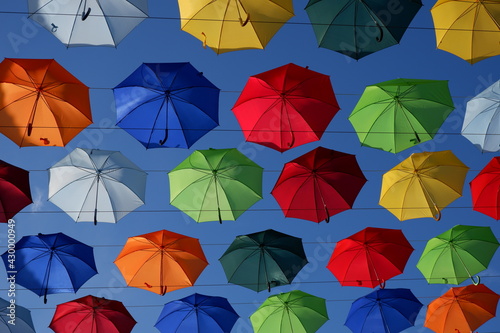 colorful umbrellas background