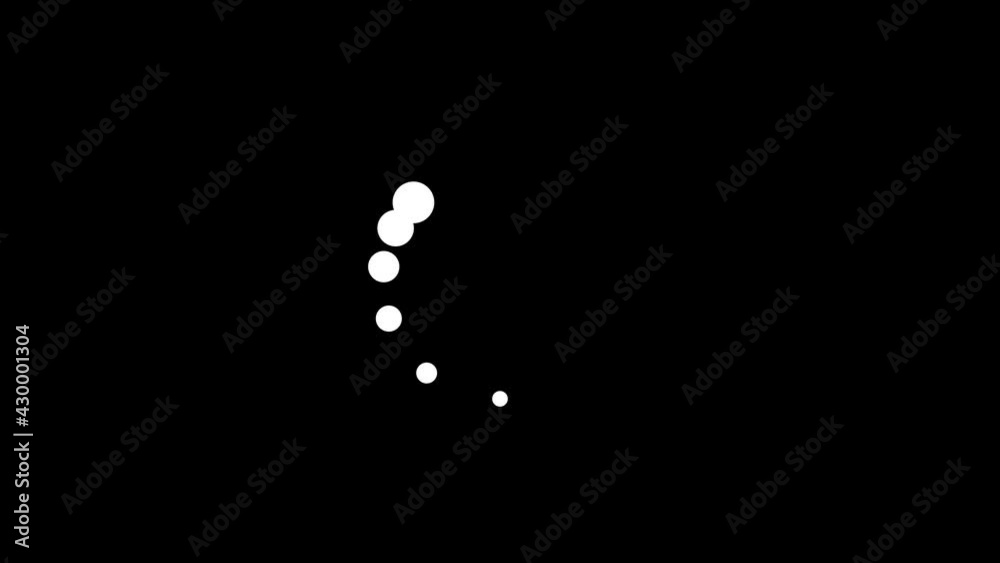 2D animation of loading. The shape is a circle.