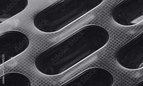 black and white rounded metal texture
