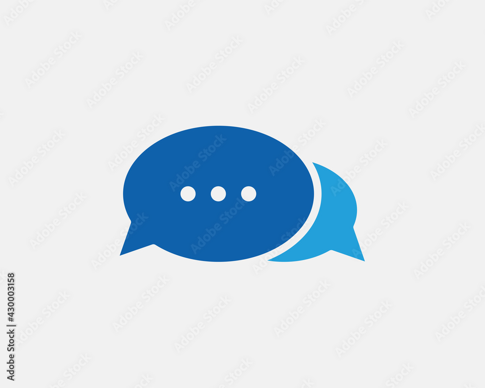 Chat icon vector design element. Talk bubble speech sign. Dialogue balloon. Chat icon vector design element. Talk bubble speech sign. Dialogue balloon.