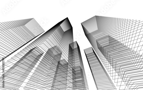 city architecture concept drawing