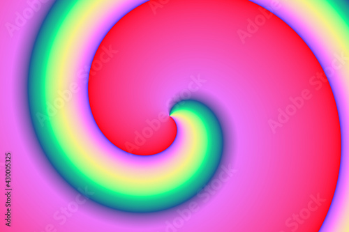 Wallpaper Mural abstract spiral background with rainbow style, colorful multi-colored background.3d illustration Torontodigital.ca