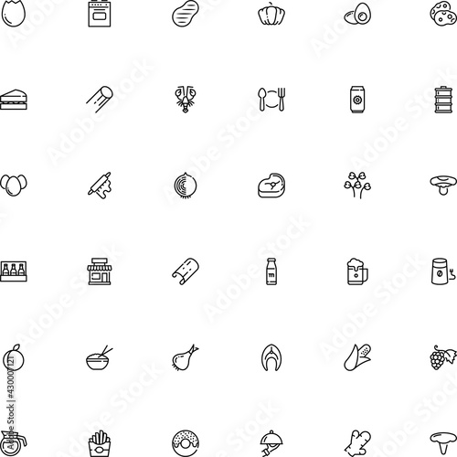 icon vector icon set such as: mug, russula, rabies, pasta, fried-egg, hard, tenderloin, dome, bacillus, chinese, cutlery, root, town, grass, soda, strip, marine, lobster, colour, abstract, round