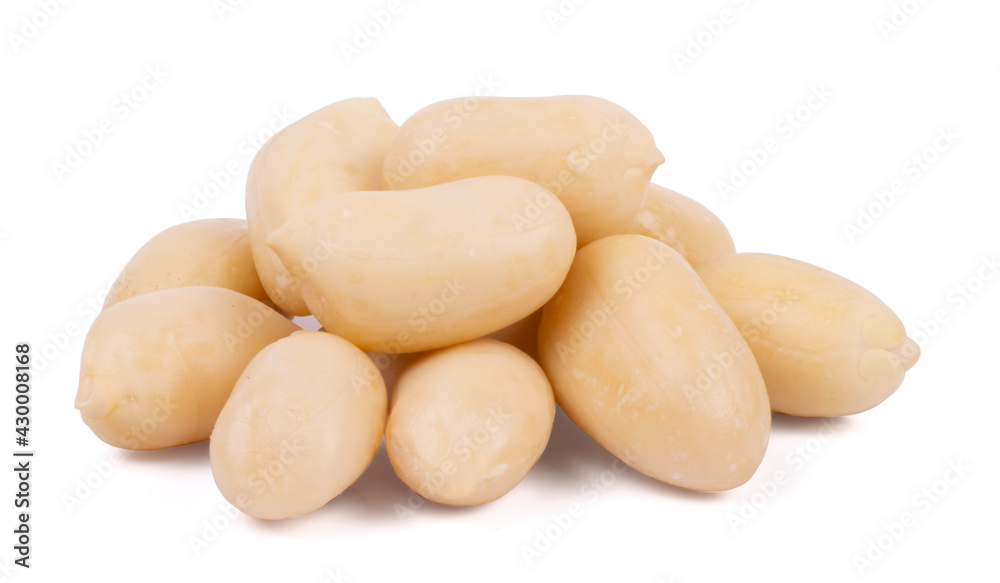 peanuts isolated on white background close up peanuts isolated on white background close up