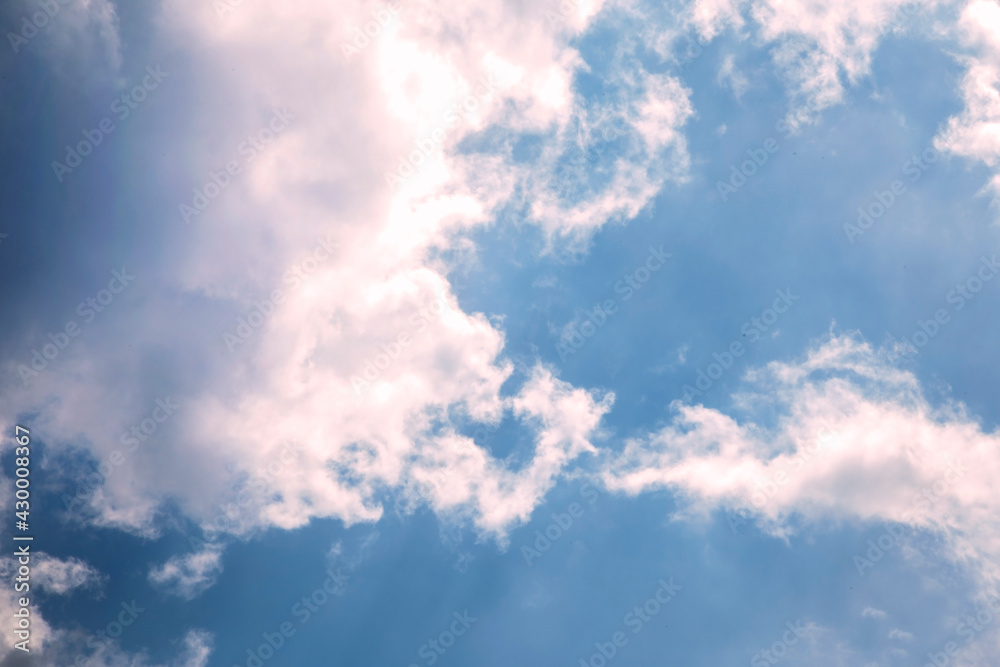 Beautiful white clouds against the blue sky Beautiful white clouds against the blue sky