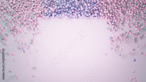 Colorful 3D Illustration of countless particles © LUMEZIA.com
