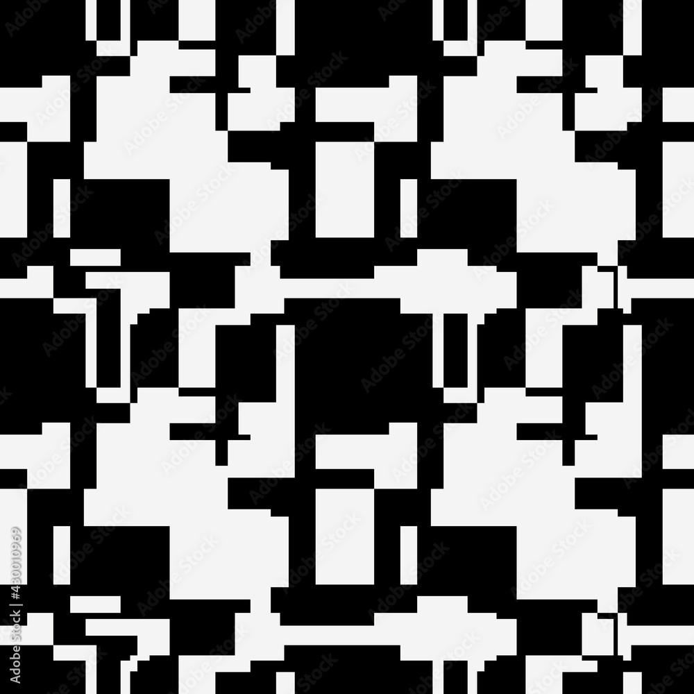 Break monochrome rectangles. Vector black twisted and abstract shapes. Break monochrome rectangles. Vector black twisted and abstract shapes.