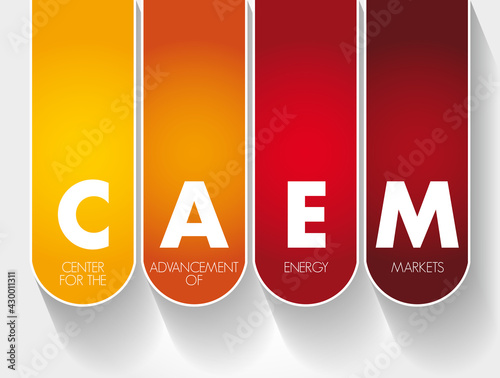 CAEM - Center for the Advancement of Energy Markets acronym, concept background