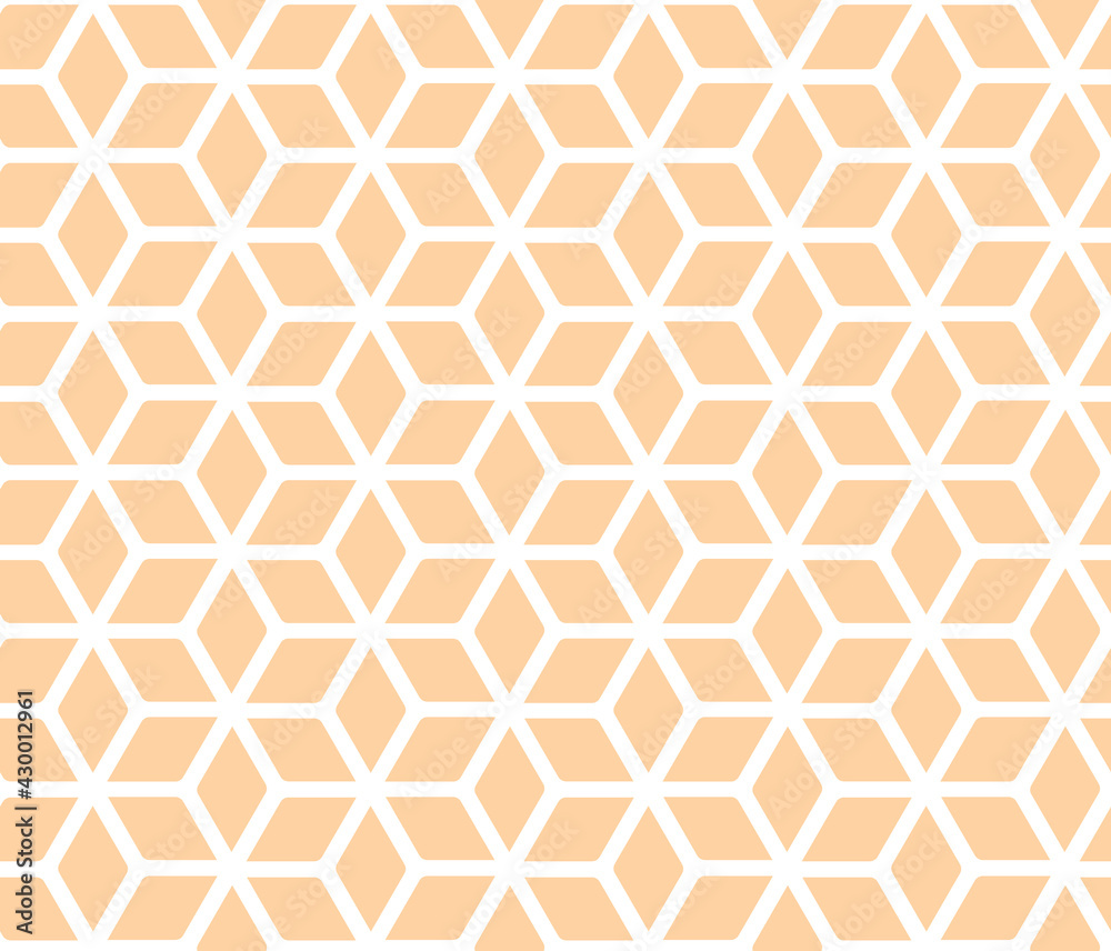 Geometric pattern with rhombus. Mosaic grid seamless background. Beige retro pattern. Geometric pattern with rhombus. Mosaic grid seamless background. Beige retro pattern.