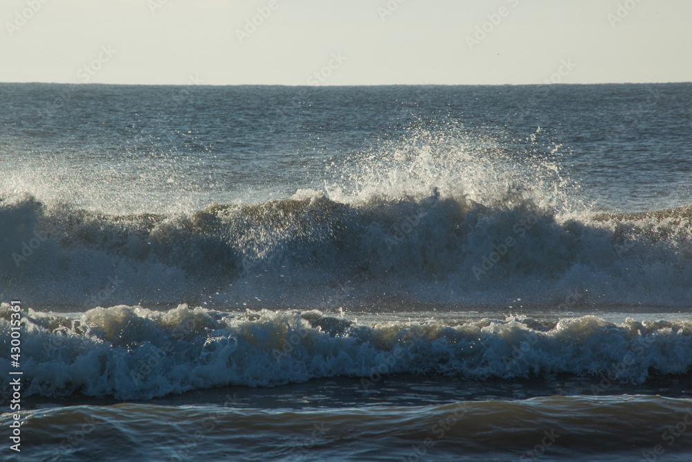 Fototapeta premium Ocean waves in the morning sunshine
