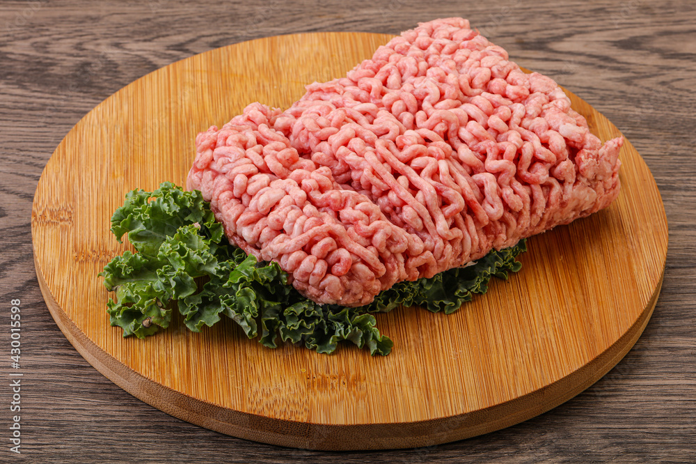 Raw pork minced meat for cooking Raw pork minced meat for cooking