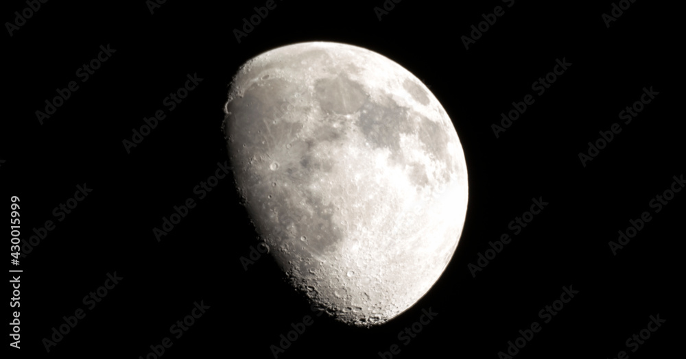A picture of the moon during spring from town A picture of the moon during spring from town