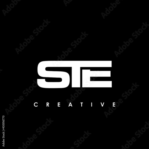 STE Letter Initial Logo Design Template Vector Illustration