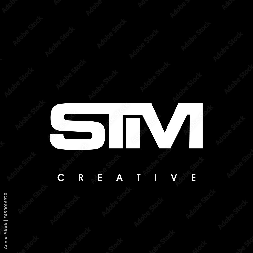 STM Letter Initial Logo Design Template Vector Illustration