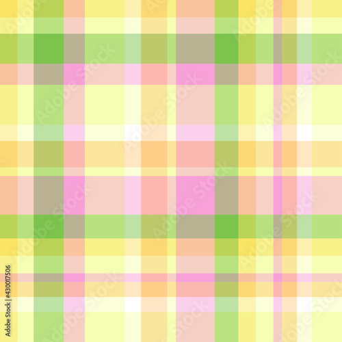 Colorful checkered pattern. Seamless checked texture. Geometric print. Colored fabric. Print for textiles