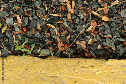 abstract of yellow and stony texture