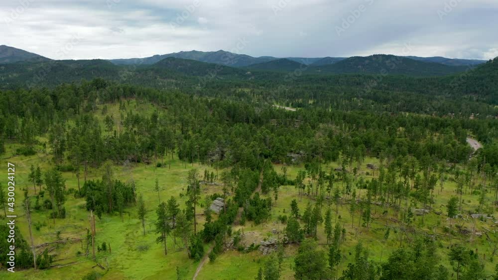 Aerial drone view in South Dakota Aerial drone view in South Dakota