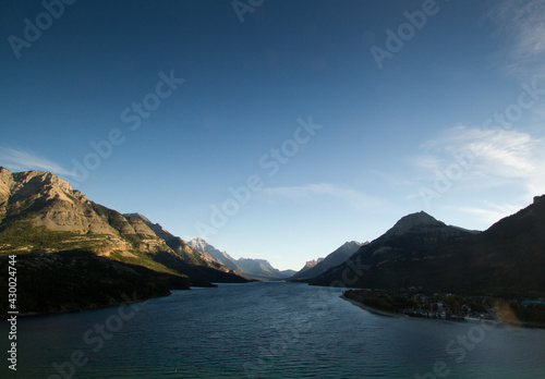 Small Mountain Town on the Side of a Lake © Glen