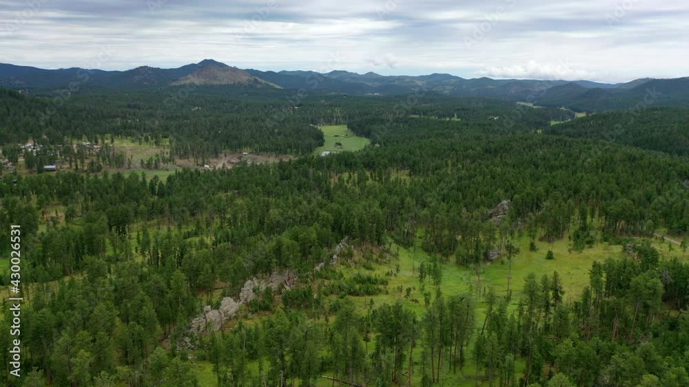 Aerial drone view in South Dakota Aerial drone view in South Dakota