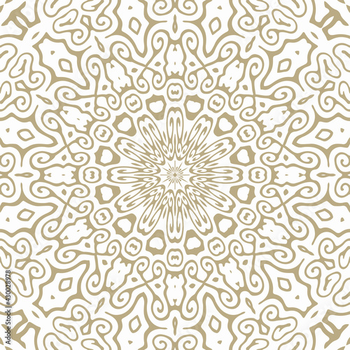 Oriental Seamless Vector Pattern - Repeating ornament for textile  wraping paper  fashion etc.