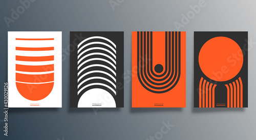 Geometric minimal design for flyer, poster, brochure cover, background, wallpaper, typography, or other printing products. Vector illustration